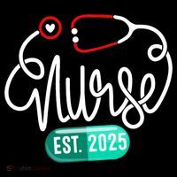 New Nurse Est 2025 RN Nursing School Graduation Graduate BSN Tall T-Shirt