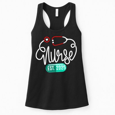 New Nurse Est 2025 RN Nursing School Graduation Graduate BSN Womens Tank Top