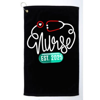 New Nurse Est 2025 RN Nursing School Graduation Graduate BSN Golf Towel