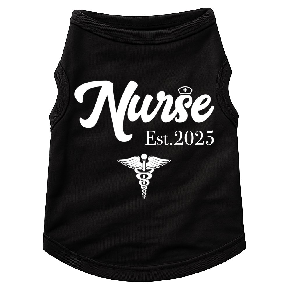 New Nurse Est 2025 RN Nursing School Graduation Graduate BSN Doggie Tank