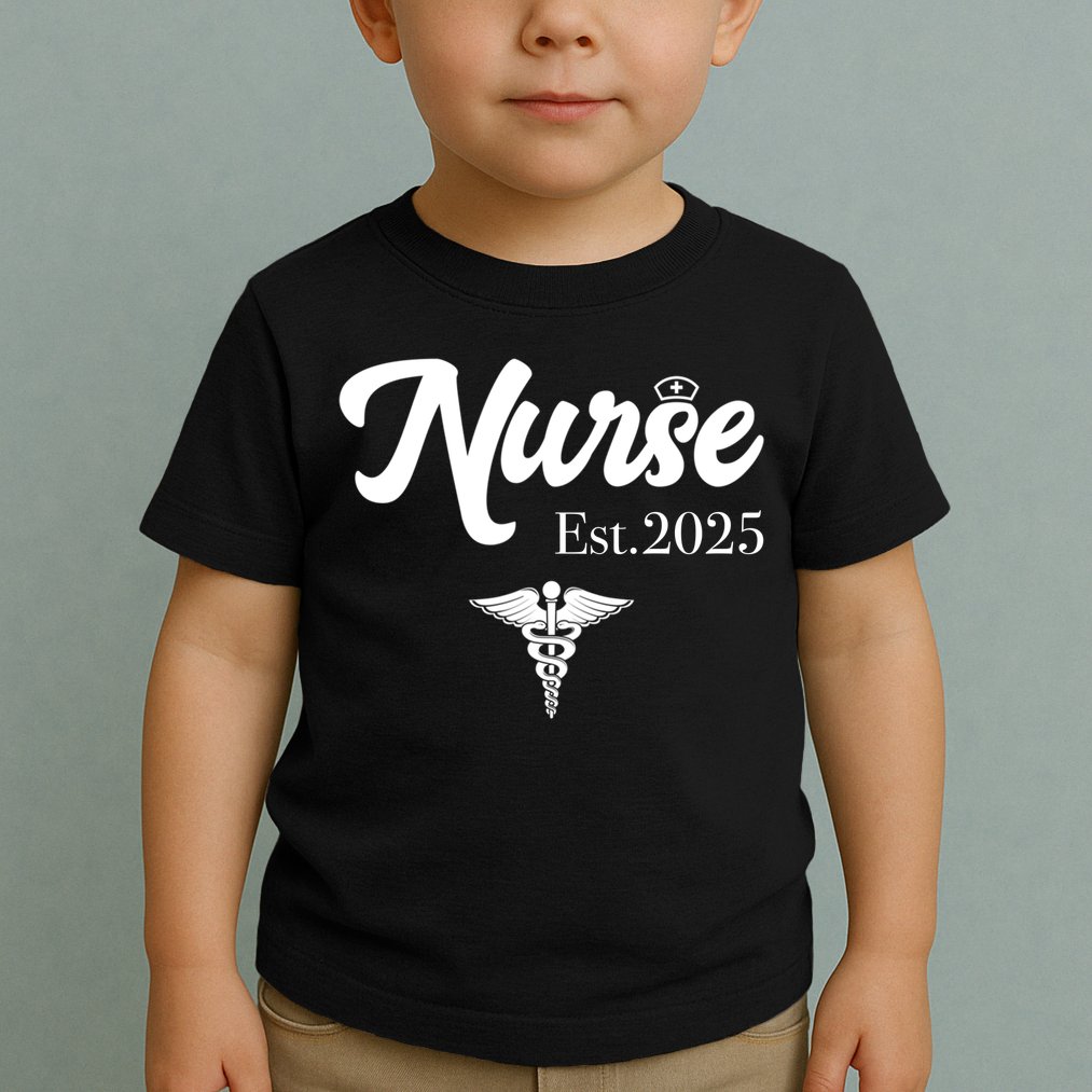 New Nurse Est 2025 RN Nursing School Graduation Graduate BSN Toddler T-Shirt