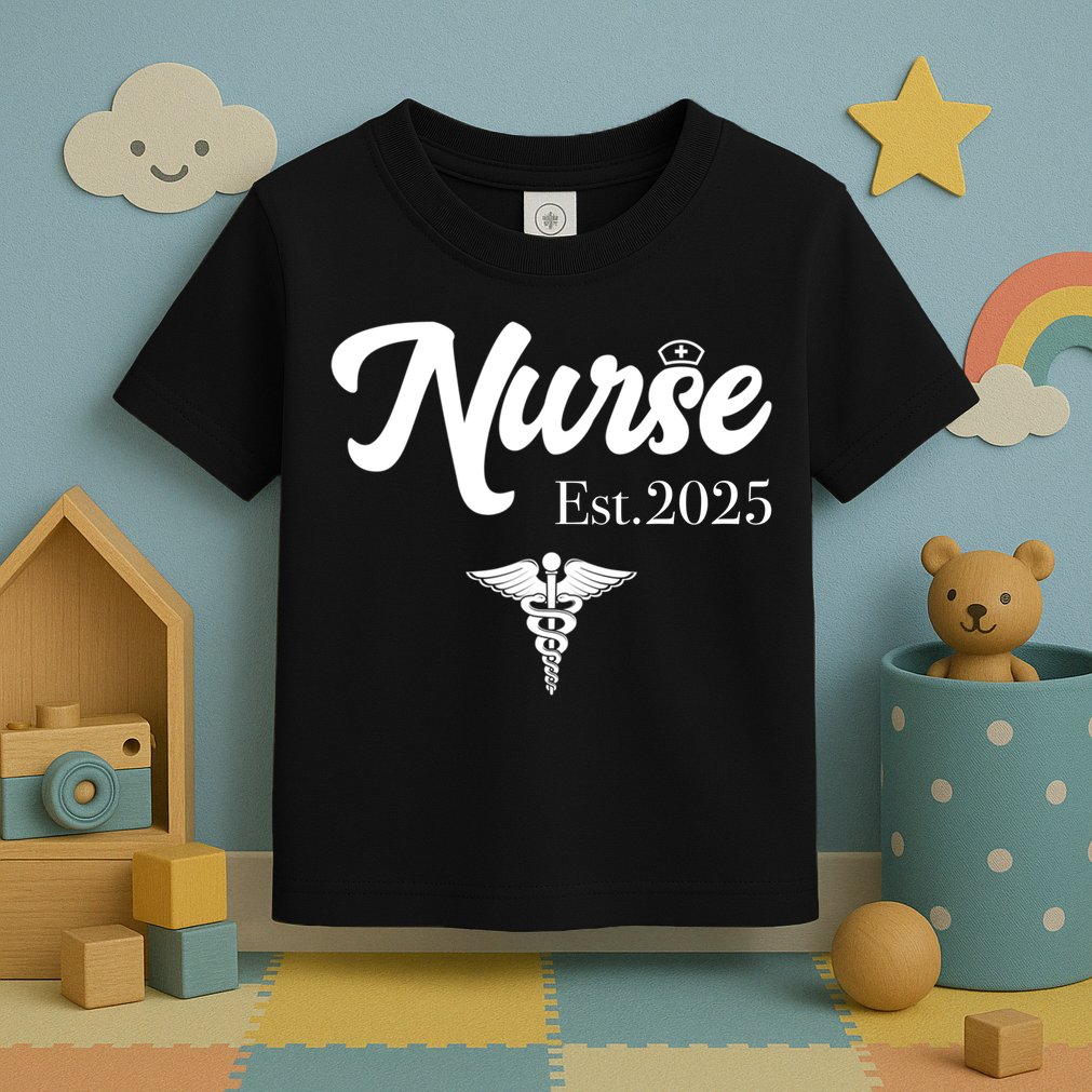 New Nurse Est 2025 RN Nursing School Graduation Graduate BSN Toddler T-Shirt