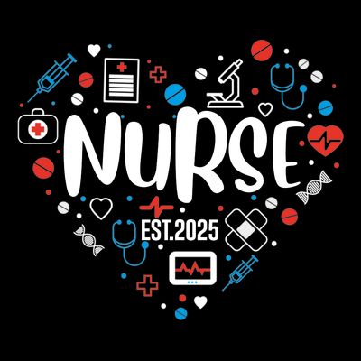 New Nurse Est 2025 Rn Nursing School Graduation Graduate Bsn T-Shirt