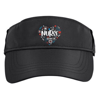 New Nurse Est 2025 Rn Nursing School Graduation Graduate Bsn Adult Drive Performance Visor