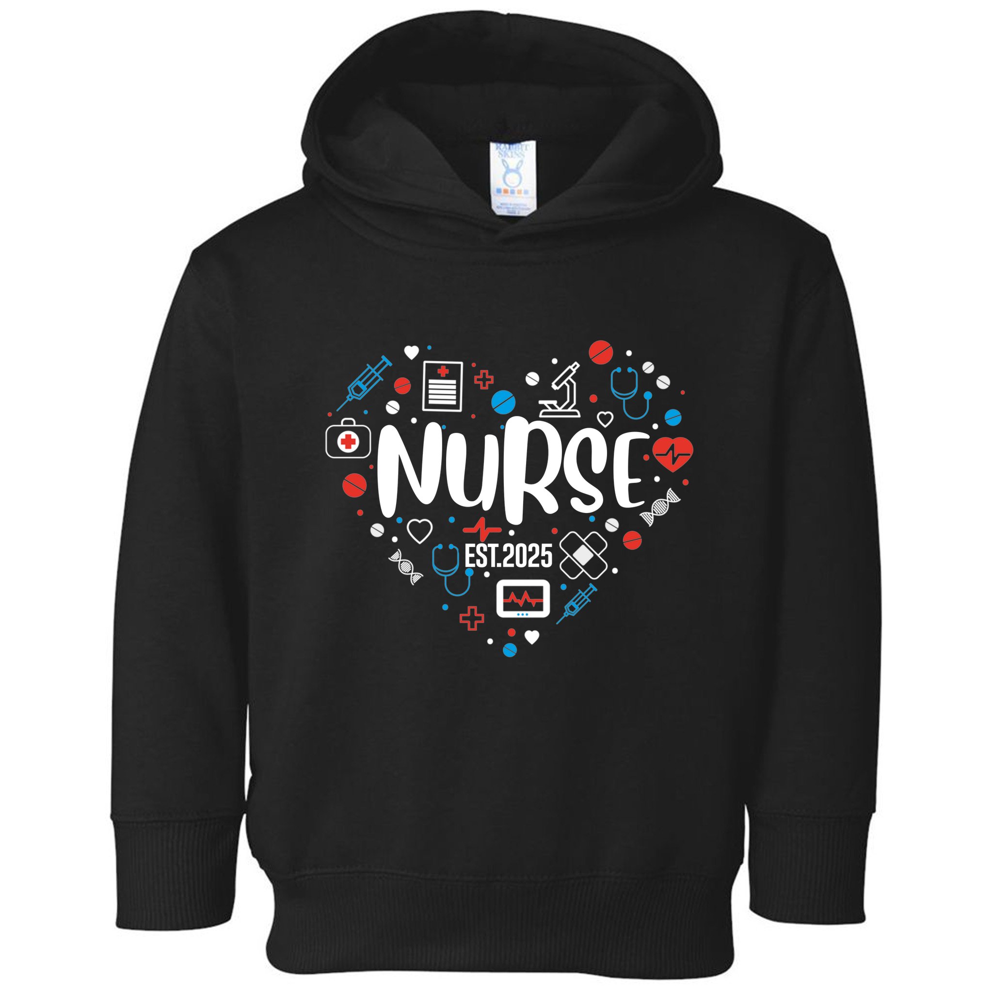 New Nurse Est 2025 Rn Nursing School Graduation Graduate Bsn Toddler Hoodie