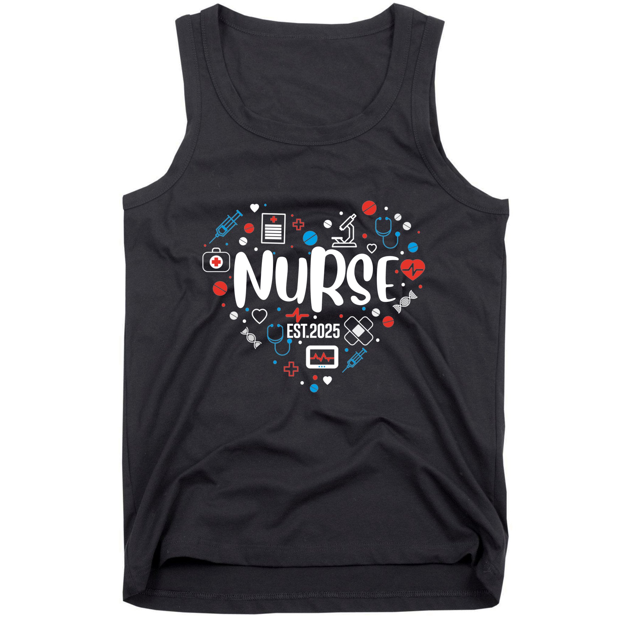 New Nurse Est 2025 Rn Nursing School Graduation Graduate Bsn Tank Top