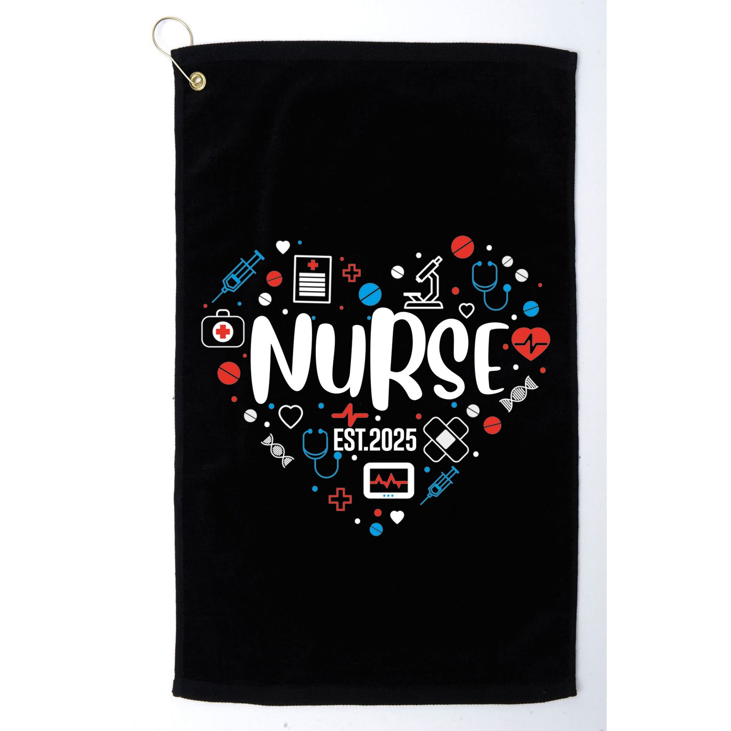 New Nurse Est 2025 Rn Nursing School Graduation Graduate Bsn Golf Towel