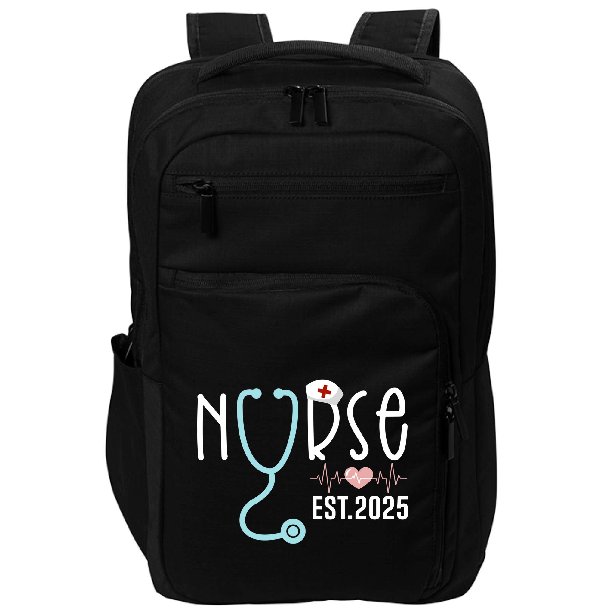 New Nurse Est 2025 Rn Nursing School Graduation Graduate Bsn Impact Tech Backpack