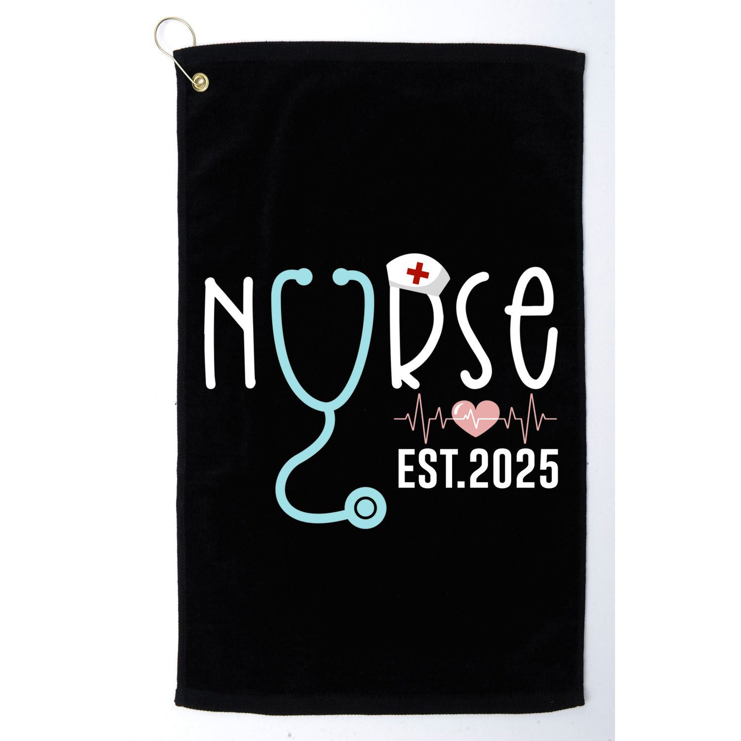 New Nurse Est 2025 Rn Nursing School Graduation Graduate Bsn Golf Towel