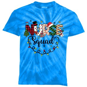 Nurse Nicu Er Pediatric Icu Christmas Nurse Squad Gift Kids Tie-Dye T-Shirt