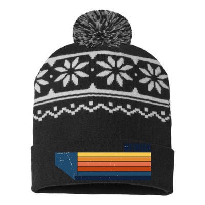 Retro Vintage Nevada USA-Made Snowflake Beanie