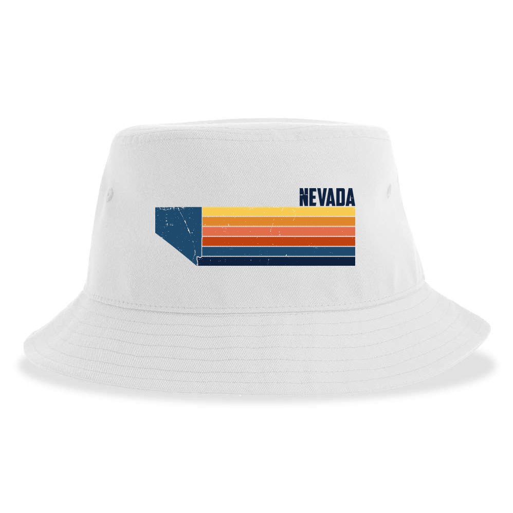 Retro Vintage Nevada Sustainable Bucket Hat