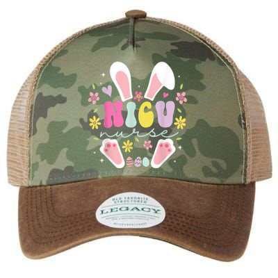 Nicu Nurse Easter Bunny Nicu Nursing Easter Day Legacy Tie Dye Trucker Hat