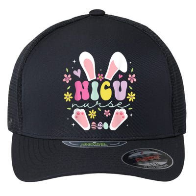 Nicu Nurse Easter Bunny Nicu Nursing Easter Day Flexfit Unipanel Trucker Cap