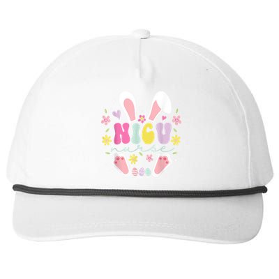 Nicu Nurse Easter Bunny Nicu Nursing Easter Day Snapback Five-Panel Rope Hat