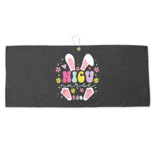 Nicu Nurse Easter Bunny Nicu Nursing Easter Day Large Microfiber Waffle Golf Towel