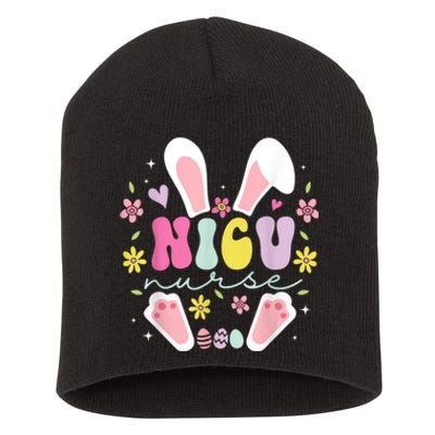 Nicu Nurse Easter Bunny Nicu Nursing Easter Day Short Acrylic Beanie