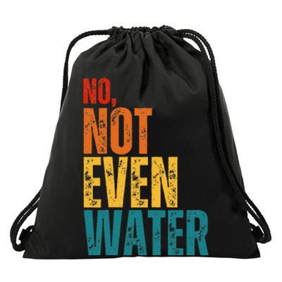 No Not Even Water Ramadan Kareem Mubarak Drawstring Bag