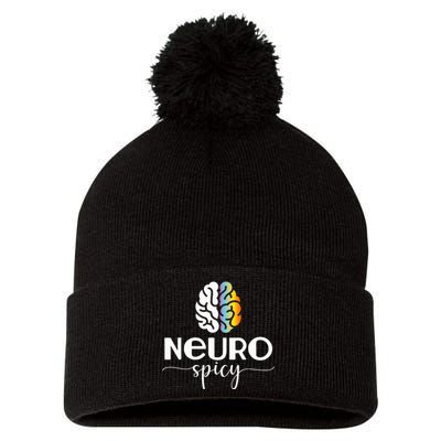 Neurospicy Pom Pom 12in Knit Beanie