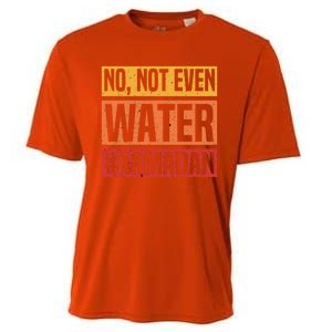 No Not Even Water Ramadan Mubarak Fasting Muslim Eid Islamic Gift Cooling Performance Crew T-Shirt