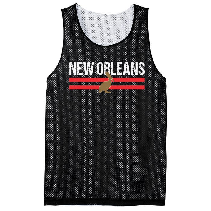 NewOrleansNativePelicanLocalStandardNewOrleansPro Mesh Reversible Basketball Jersey Tank