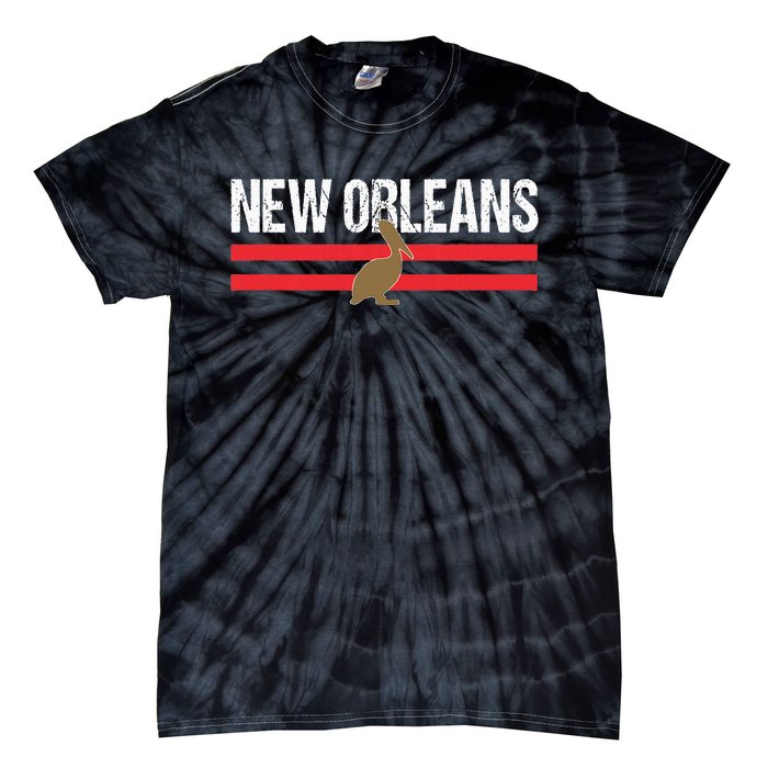 NewOrleansNativePelicanLocalStandardNewOrleansPro Tie-Dye T-Shirt