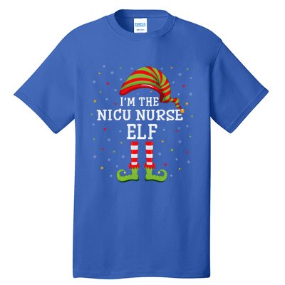 Nicu Nurse Elf Xmas Group Matching Im The Nicu Nurse Elf Cool Gift Tall T-Shirt