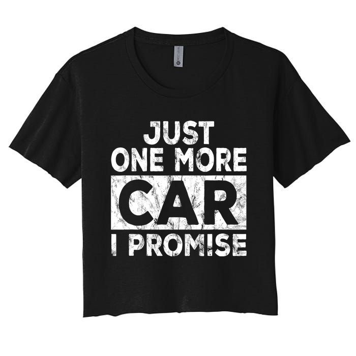 Nur Noch Ein Auto Promise Car Mechanic Gift Women's Crop Top Tee