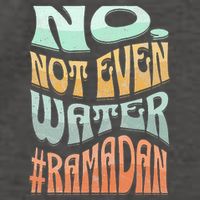 No Not Even Water Fasting Kareem Muslim Ramadan Eid alFitr Vector Backpack