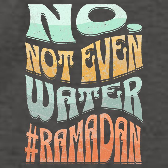 No Not Even Water Fasting Kareem Muslim Ramadan Eid alFitr Vector Backpack