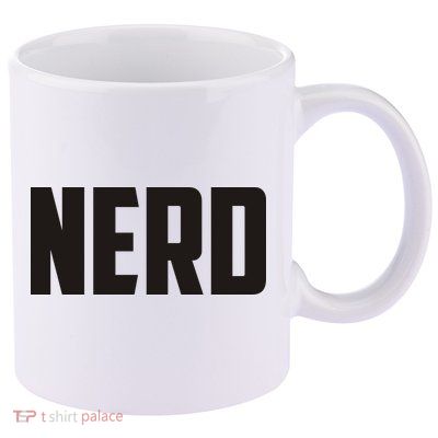 Nerd 11oz C Handle Ceramic Mug