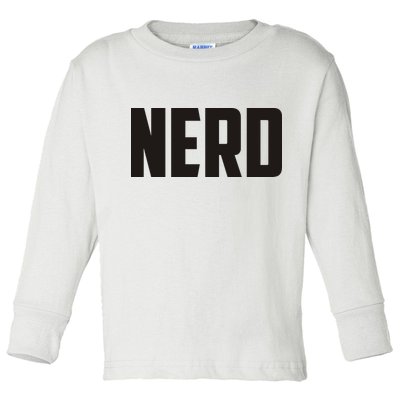 Nerd Toddler Long Sleeve Shirt
