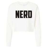 Nerd Cropped Pullover Crew