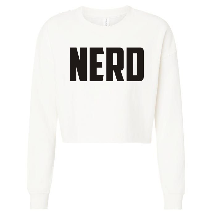 Nerd Cropped Pullover Crew