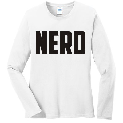 Nerd Ladies Long Sleeve Shirt