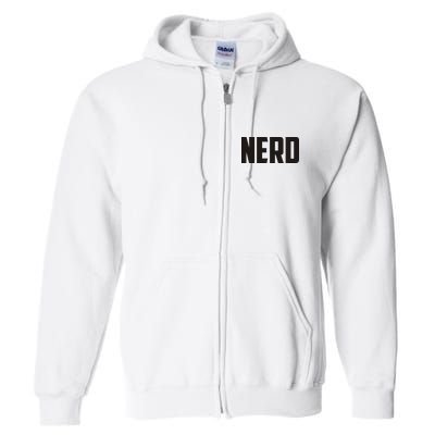 Nerd Full Zip Hoodie