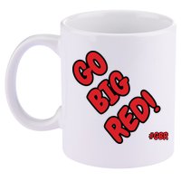 Nebraska 11oz C Handle Ceramic Mug