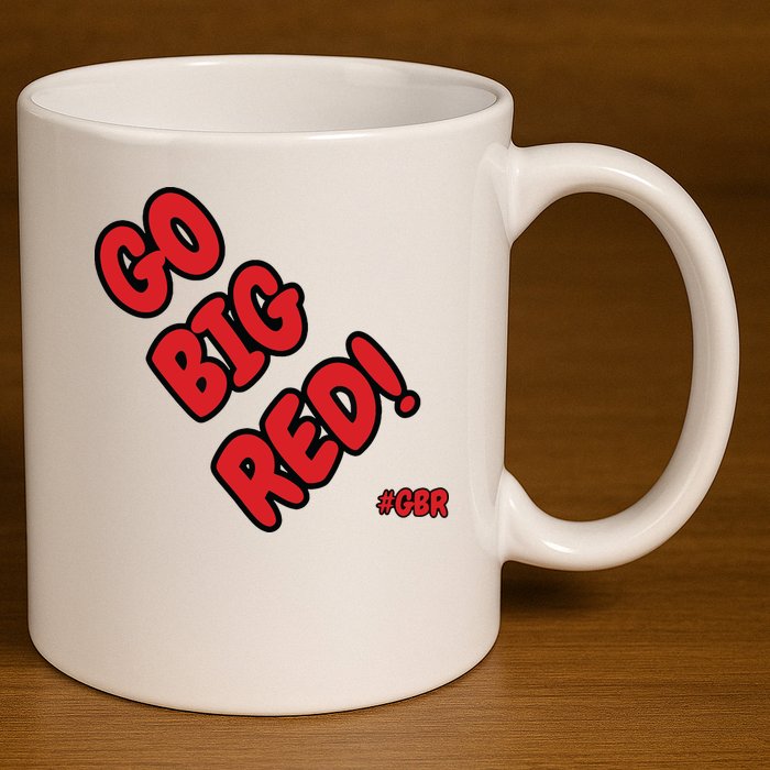 Nebraska 11oz C Handle Ceramic Mug