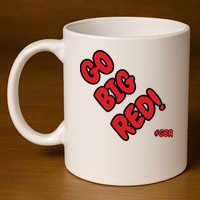 Nebraska 11oz C Handle Ceramic Mug