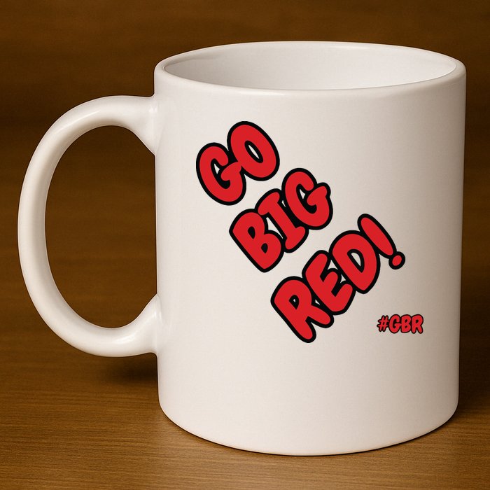 Nebraska 11oz C Handle Ceramic Mug