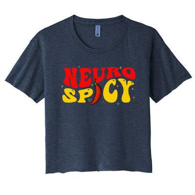 Neurospicy Women's Crop Top Tee