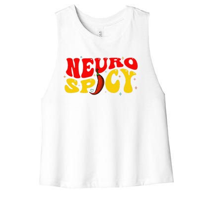 Neurospicy Women's Racerback Cropped Tank