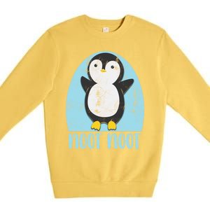 Noot Noot Funny Penguin Bird Sound Christmas Winter Penguin Gift Premium Crewneck Sweatshirt