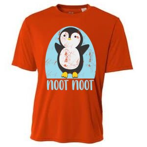 Noot Noot Funny Penguin Bird Sound Christmas Winter Penguin Gift Cooling Performance Crew T-Shirt