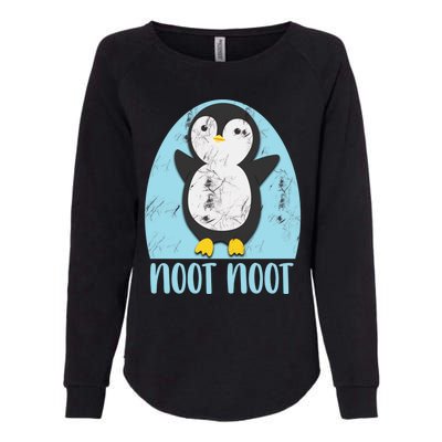 Noot Noot Funny Penguin Bird Sound Christmas Winter Penguin Gift Womens California Wash Sweatshirt