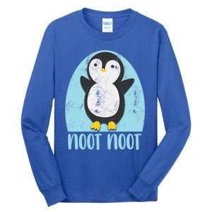 Noot Noot Funny Penguin Bird Sound Christmas Winter Penguin Gift Tall Long Sleeve T-Shirt