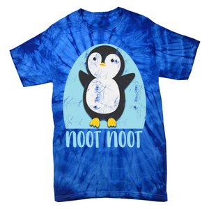 Noot Noot Funny Penguin Bird Sound Christmas Winter Penguin Gift Tie-Dye T-Shirt