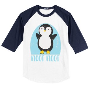 Noot Noot Funny Penguin Bird Sound Christmas Winter Penguin Gift Baseball Sleeve Shirt