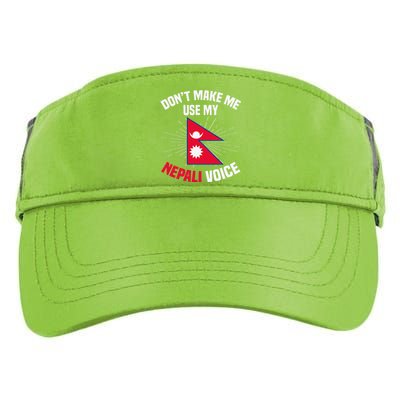 Nepal Nepali Flag Adult Drive Performance Visor