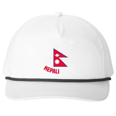 Nepal Nepali Flag Snapback Five-Panel Rope Hat